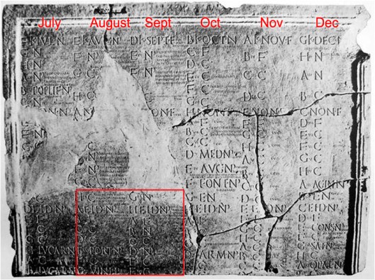 Fasti Amiternini labelled